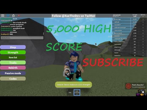 Roblox Lifting Simulator 5,000 HIGH SCORE!